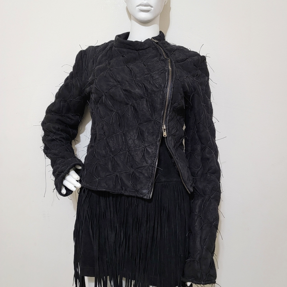 Rare Tom Ford For Yves Saint Laurent Fall 2002 Shearling Jacket sz 38